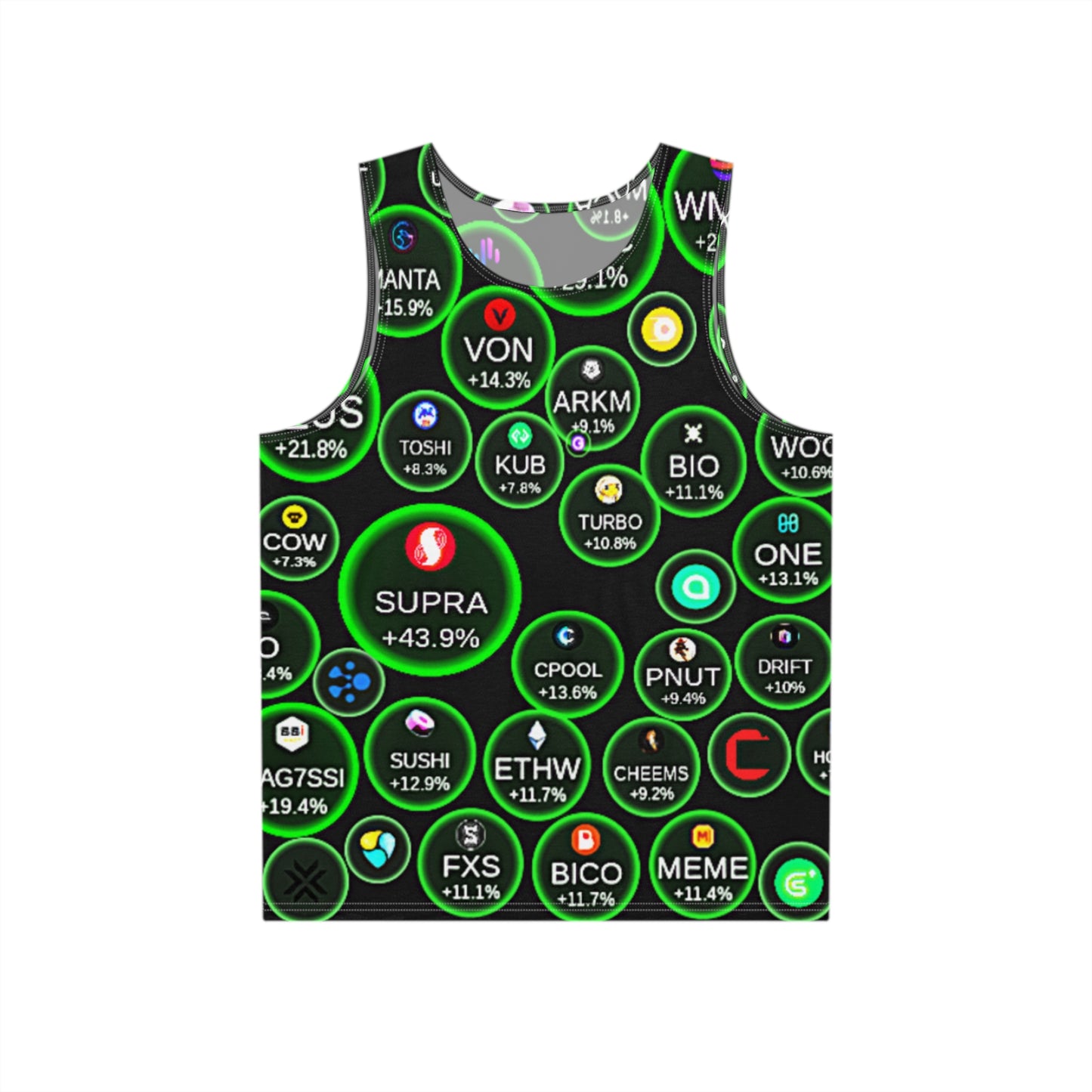 Men's Crypto Vibes Tank Top - Perfect for Summer and Gym Workouts