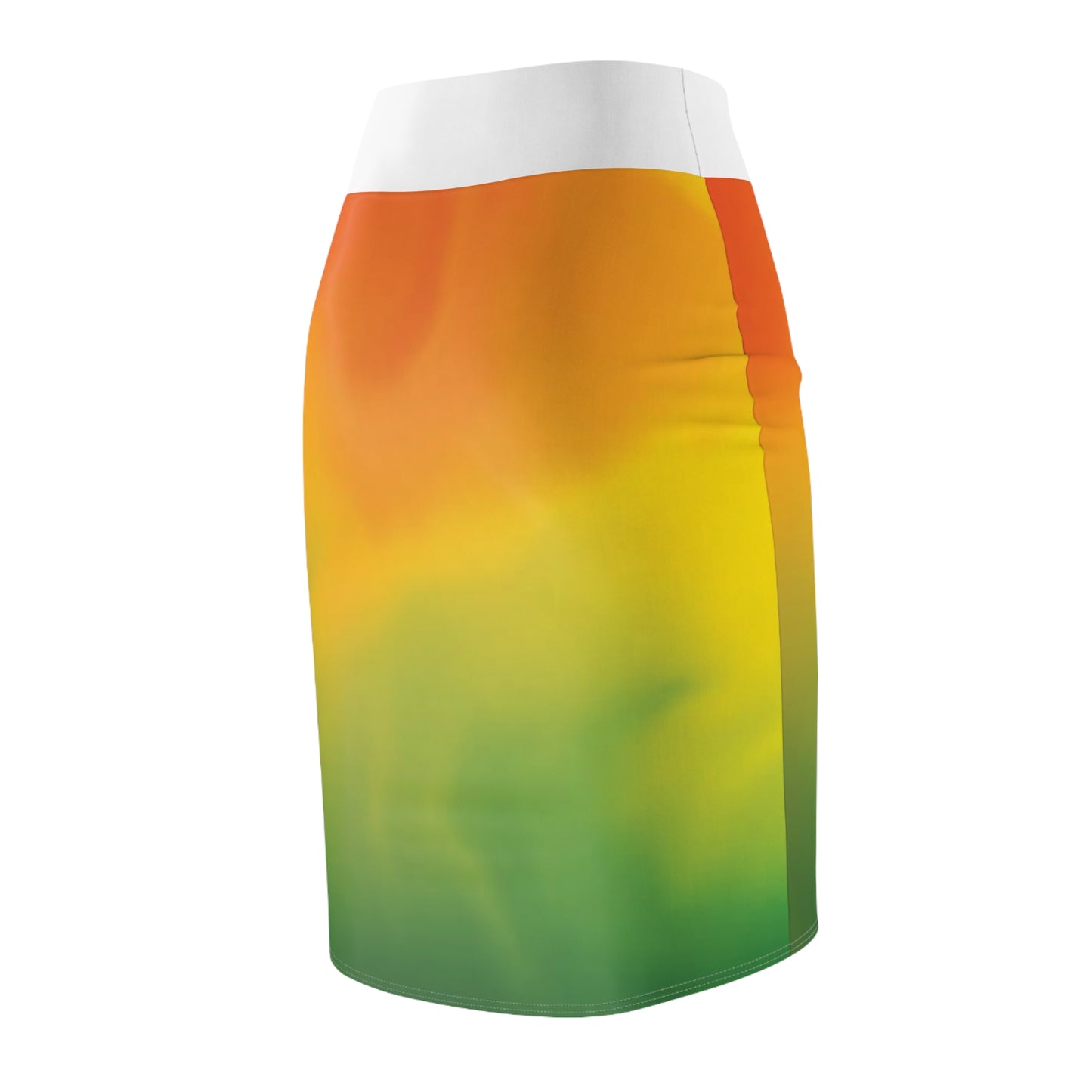 Vibrant Gradient Women's Pencil Skirt - Stylish & Modern