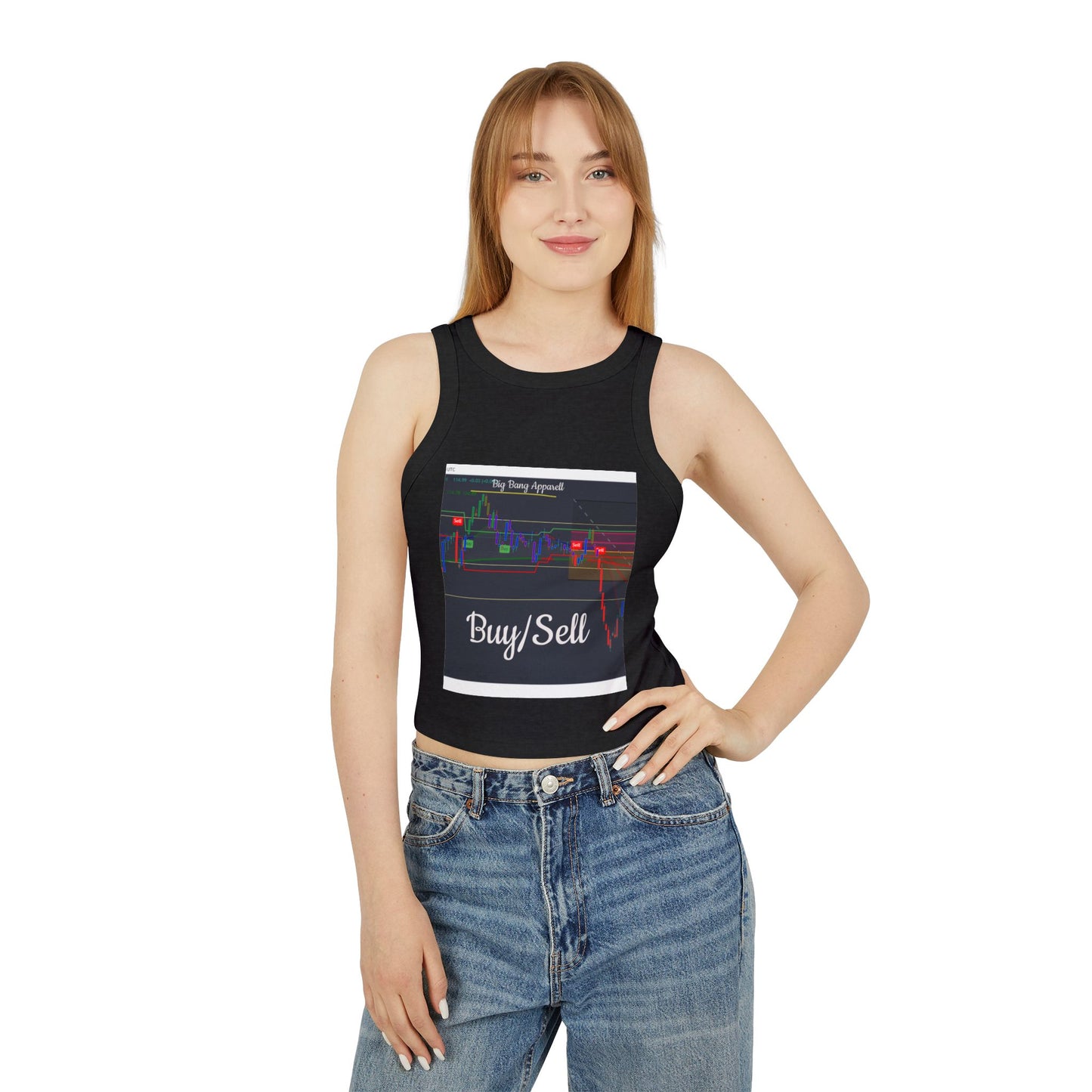 Big Bang Apparell Buy sell, Women's Micro Rib Racer Tank Top