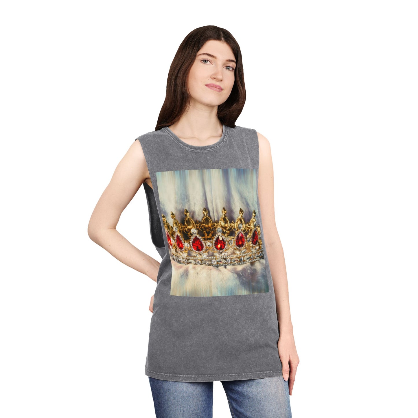 Big Bang Apparell crown Unisex Stonewash Tank Top