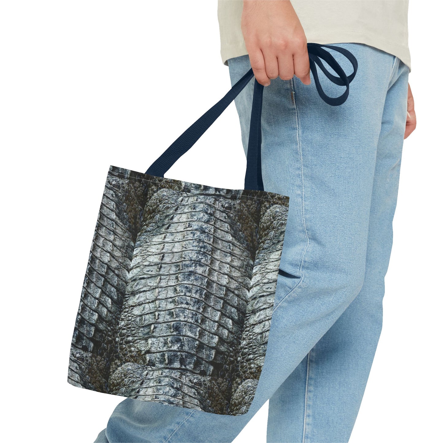 Stylish Crocodile Texture Tote Bag - Eco-Friendly Fashion Accessory