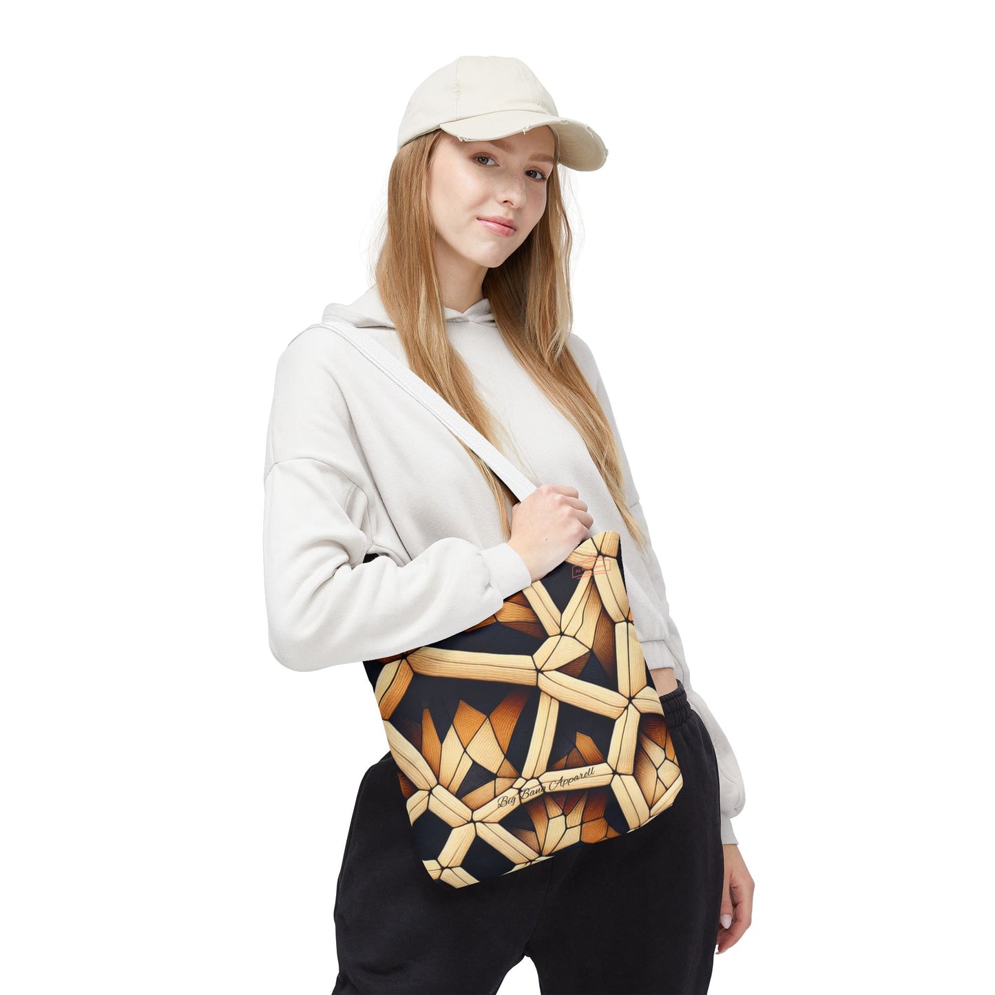 Geometric Pattern Tote Bag - Stylish & Versatile for Everyday Use