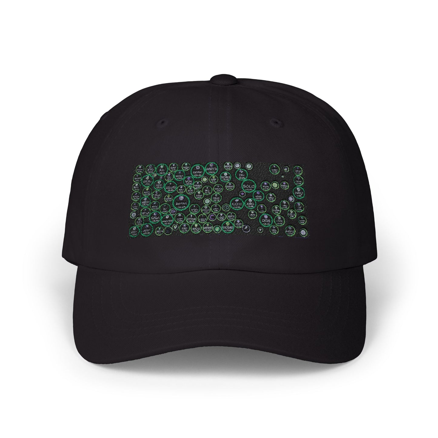 Stylish Classic Dad Cap with Unique crypto  Bubble Design - Perfect Gift for Fathers and Casual Wear