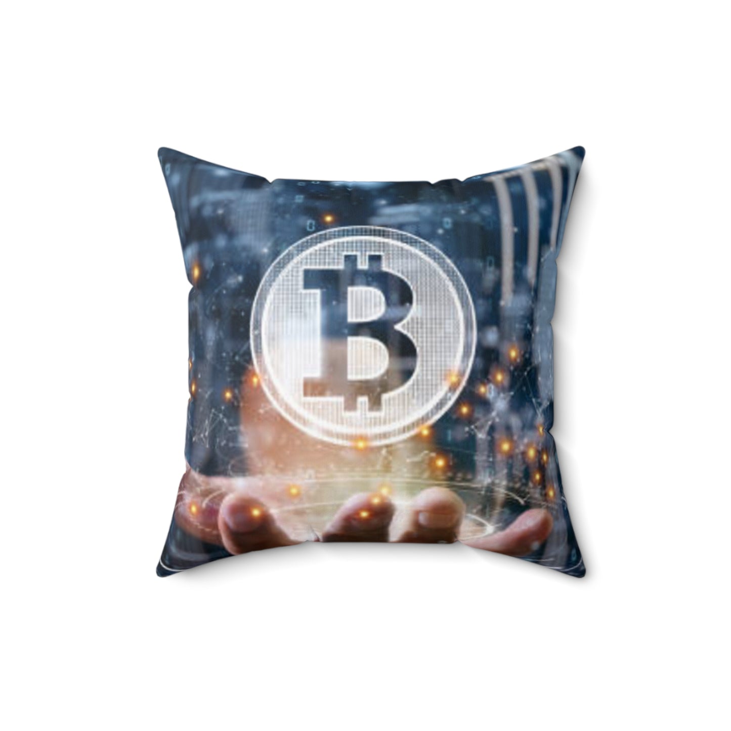 Big Bang Apparell bitcoin Spun Polyester Square Pillow