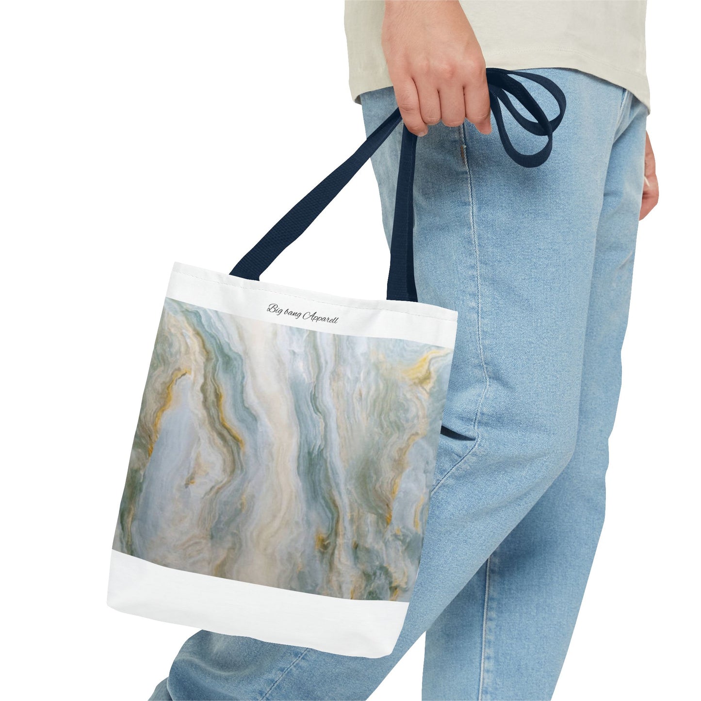 Elegant Marble Print Tote Bag - Stylish & Versatile for Everyday Use