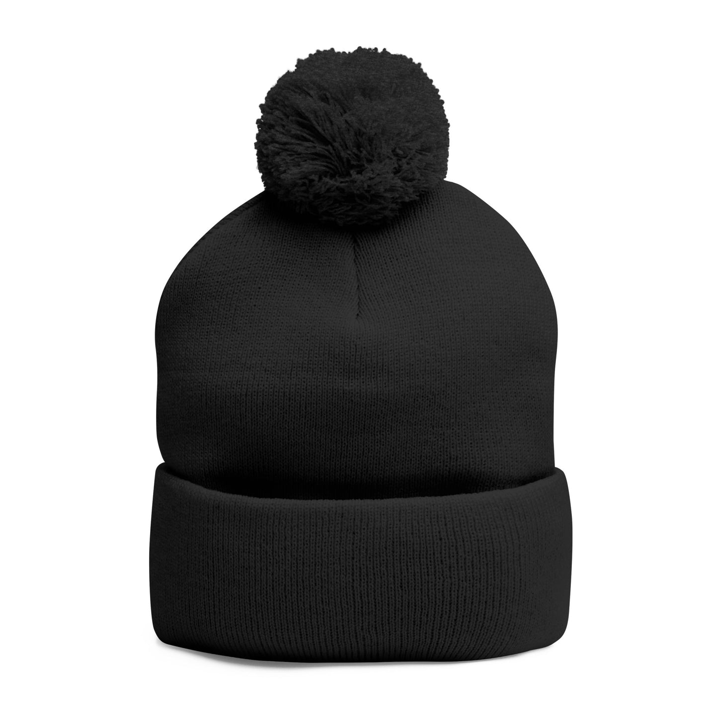 Bitcoin Pom-Pom Knit Cap - Cozy Gray Beanie for Winter