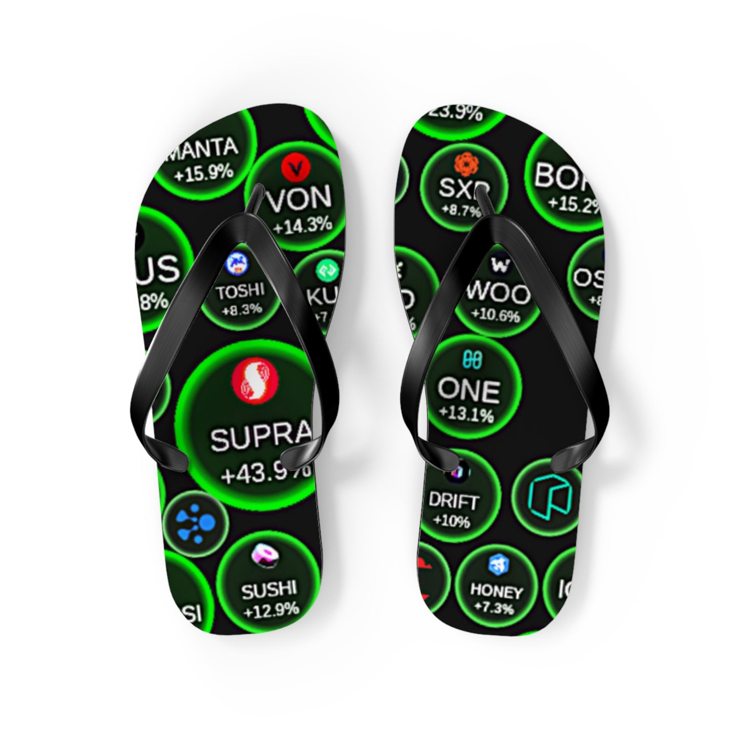 Big Bang Apparell crypto Flip Flops