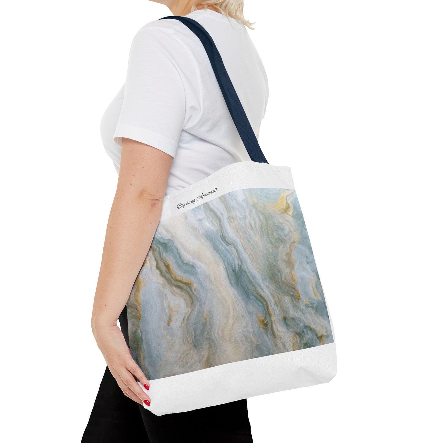 Elegant Marble Print Tote Bag - Stylish & Versatile for Everyday Use