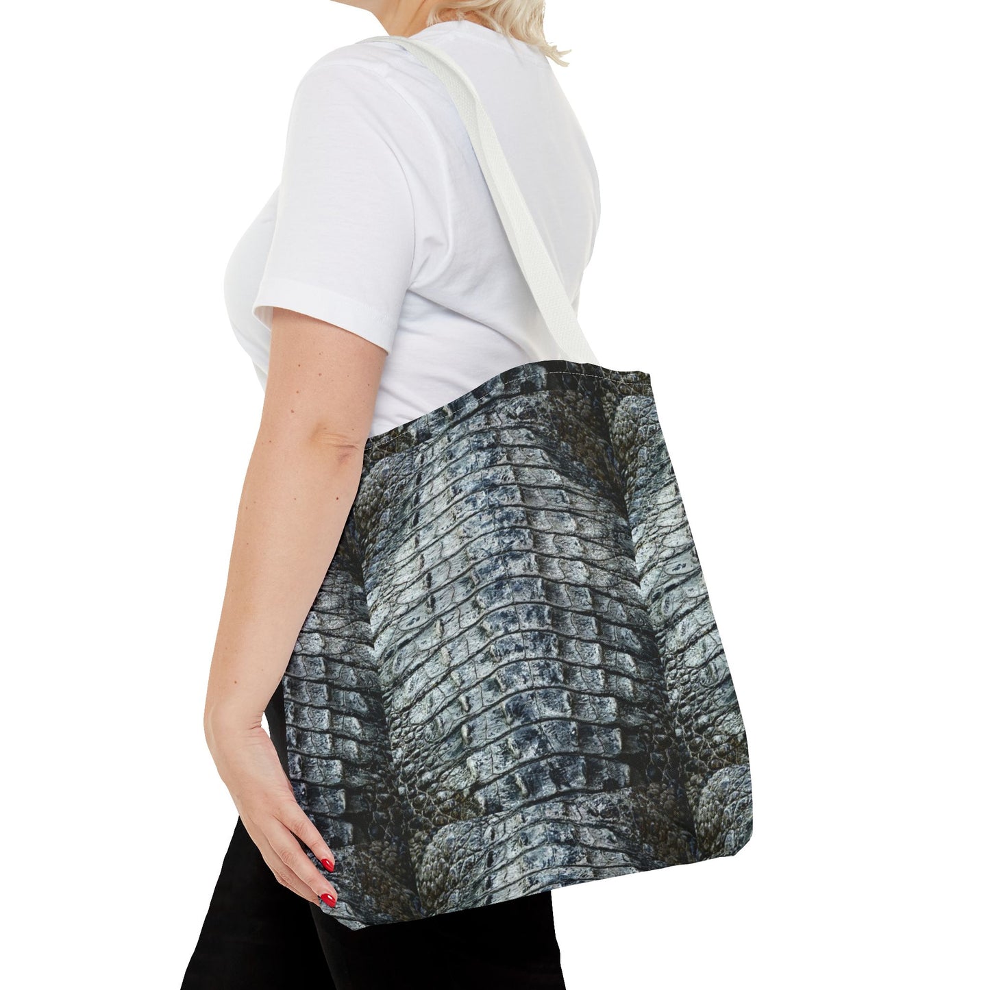 Stylish Crocodile Texture Tote Bag - Eco-Friendly Fashion Accessory