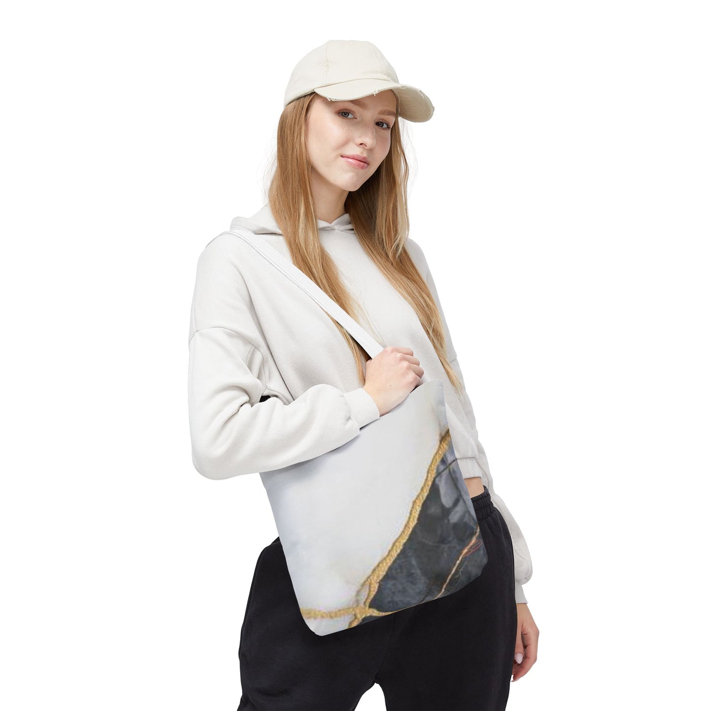 Elegant Marble Design Tote Bag for Stylish Everyday Use