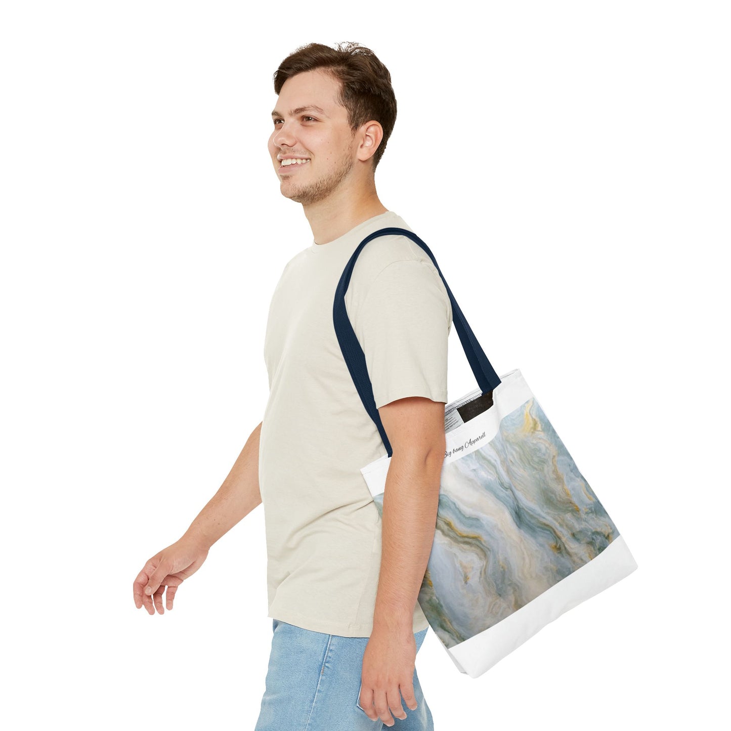 Elegant Marble Print Tote Bag - Stylish & Versatile for Everyday Use