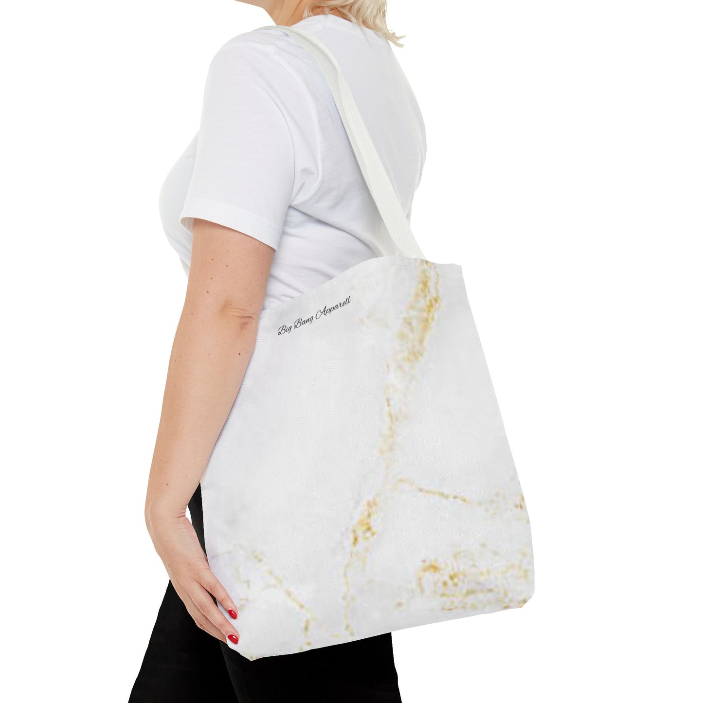 Elegant Marble Print Tote Bag - Big Bang Apparel