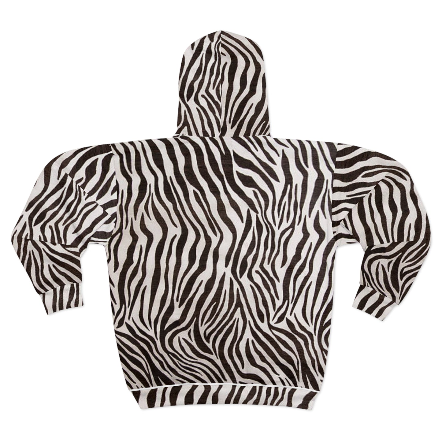 Big Bang Apparell zebra Unisex Zip Hoodie (AOP)