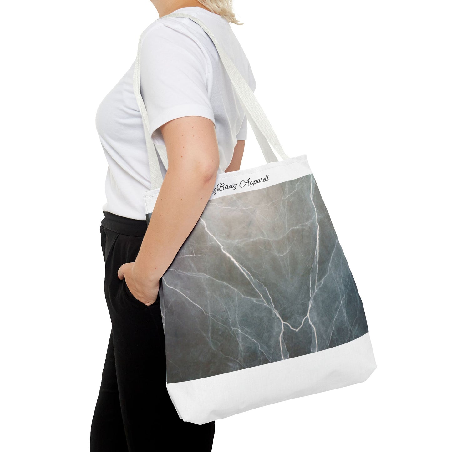 Elegant Marble Print Tote Bag | Stylish Reusable Eco-Friendly Bag for Everyday Use