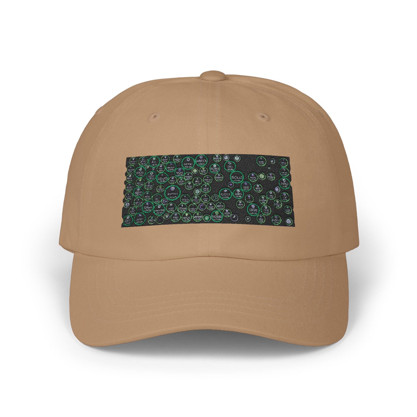 Stylish Classic Dad Cap with Unique crypto  Bubble Design - Perfect Gift for Fathers and Casual Wear