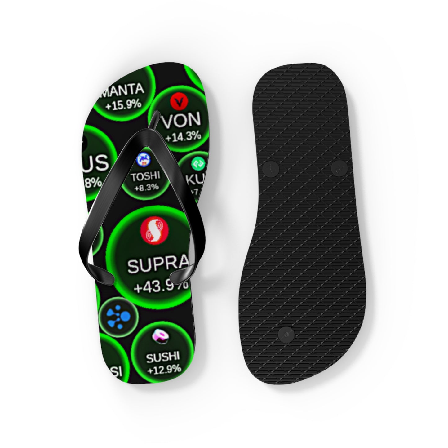 Big Bang Apparell crypto Flip Flops