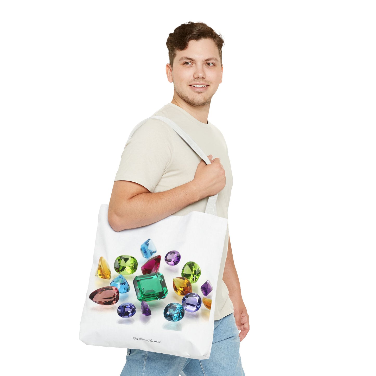 Colorful Gemstone Tote Bag | Stylish & Versatile Everyday Accessory