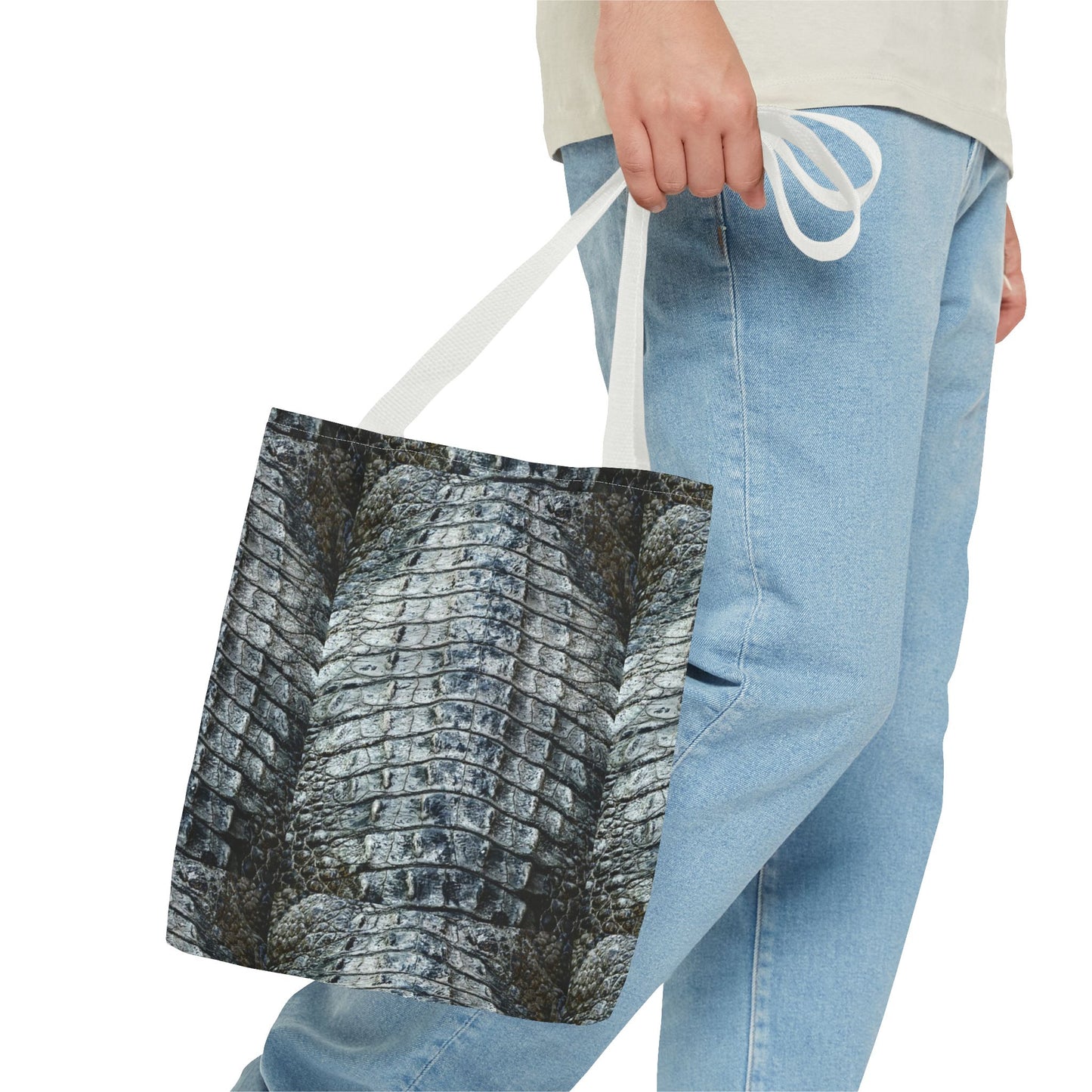 Stylish Crocodile Texture Tote Bag - Eco-Friendly Fashion Accessory