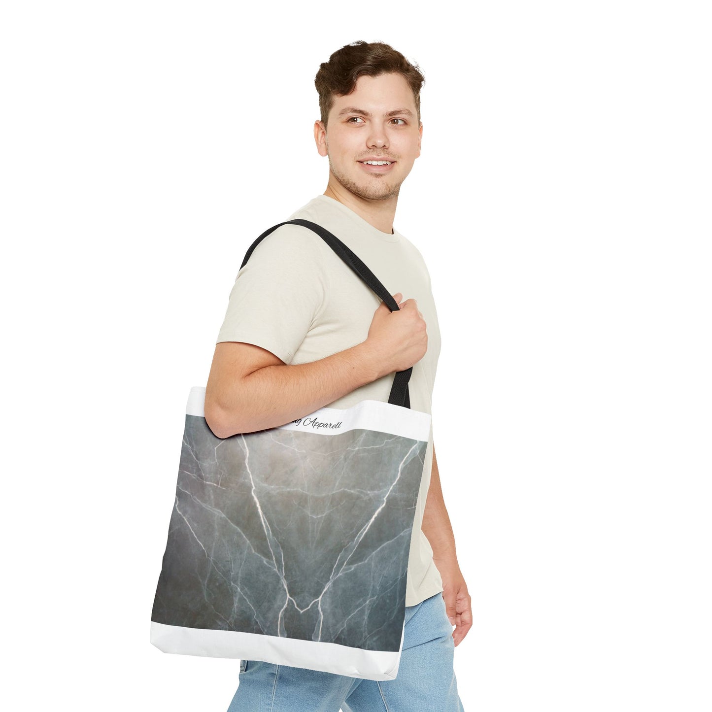 Elegant Marble Print Tote Bag | Stylish Reusable Eco-Friendly Bag for Everyday Use