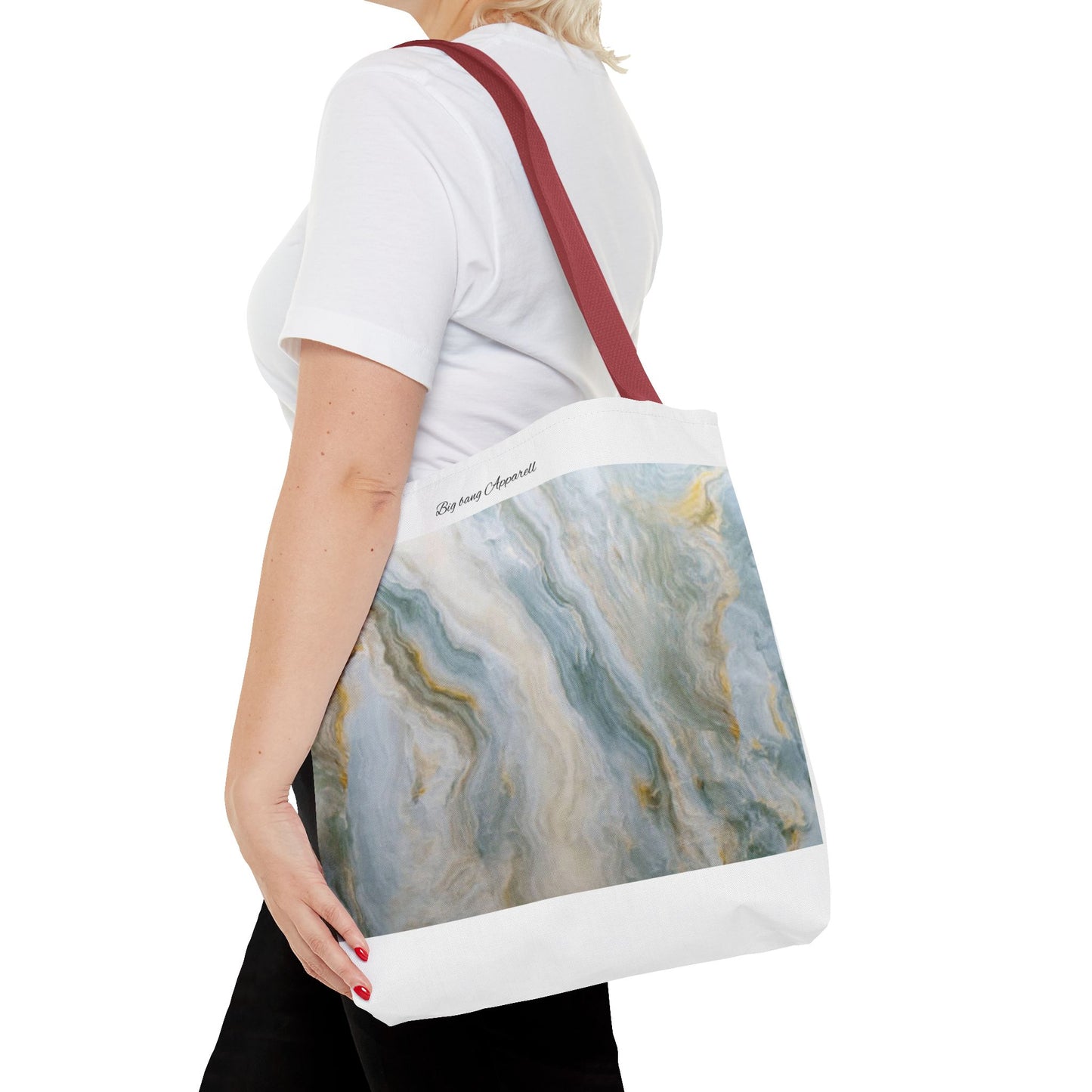 Elegant Marble Print Tote Bag - Stylish & Versatile for Everyday Use