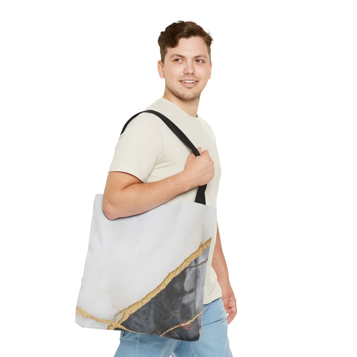 Elegant Marble Design Tote Bag for Stylish Everyday Use