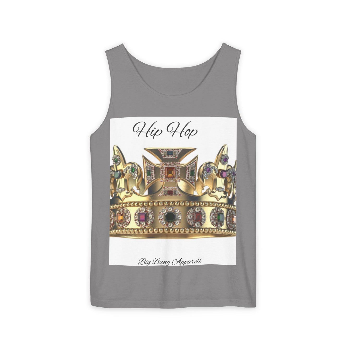 Big Bang Apparell hiphop crown Unisex Garment-Dyed Tank Top