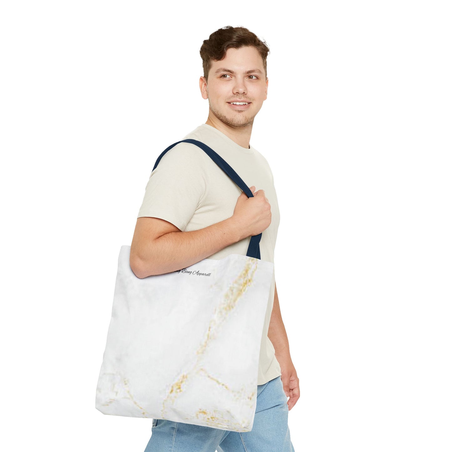 Elegant Marble Print Tote Bag - Big Bang Apparel