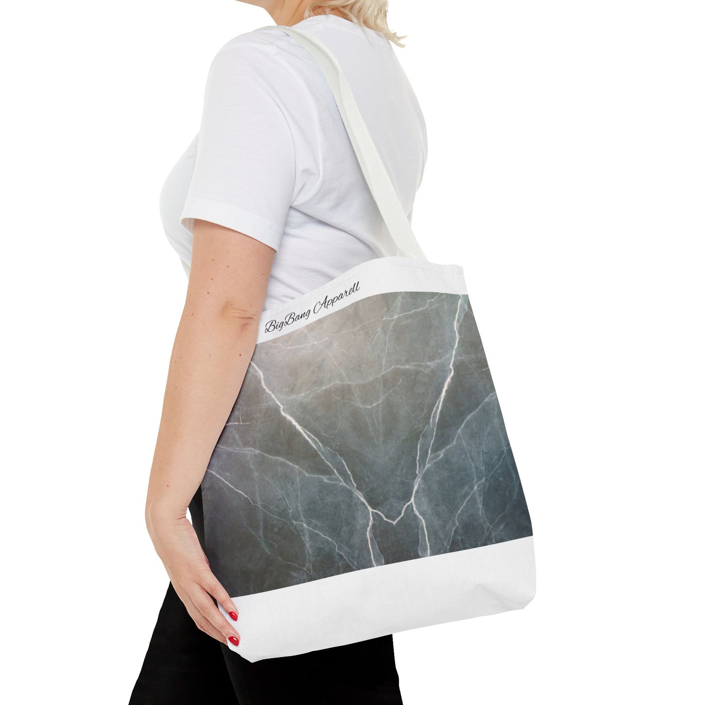 Elegant Marble Print Tote Bag | Stylish Reusable Eco-Friendly Bag for Everyday Use