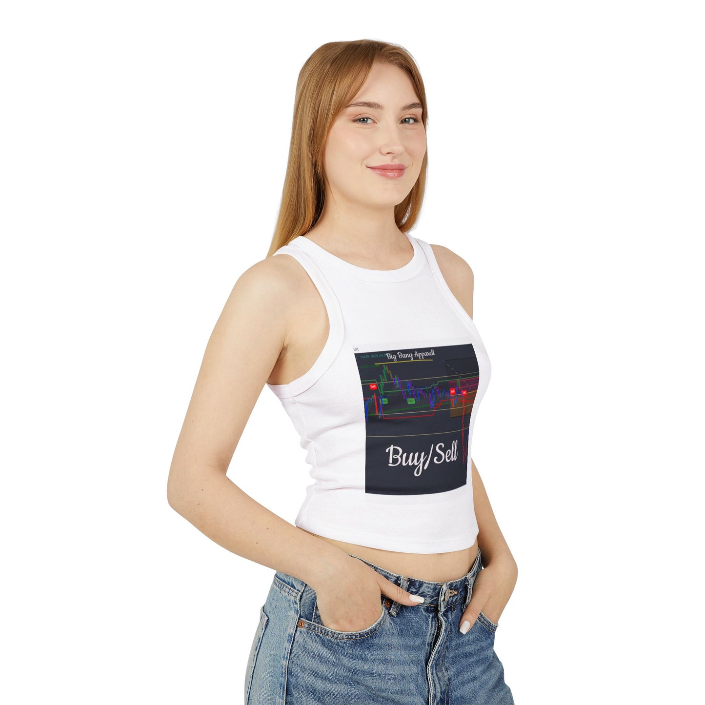 Big Bang Apparell Buy sell, Women's Micro Rib Racer Tank Top