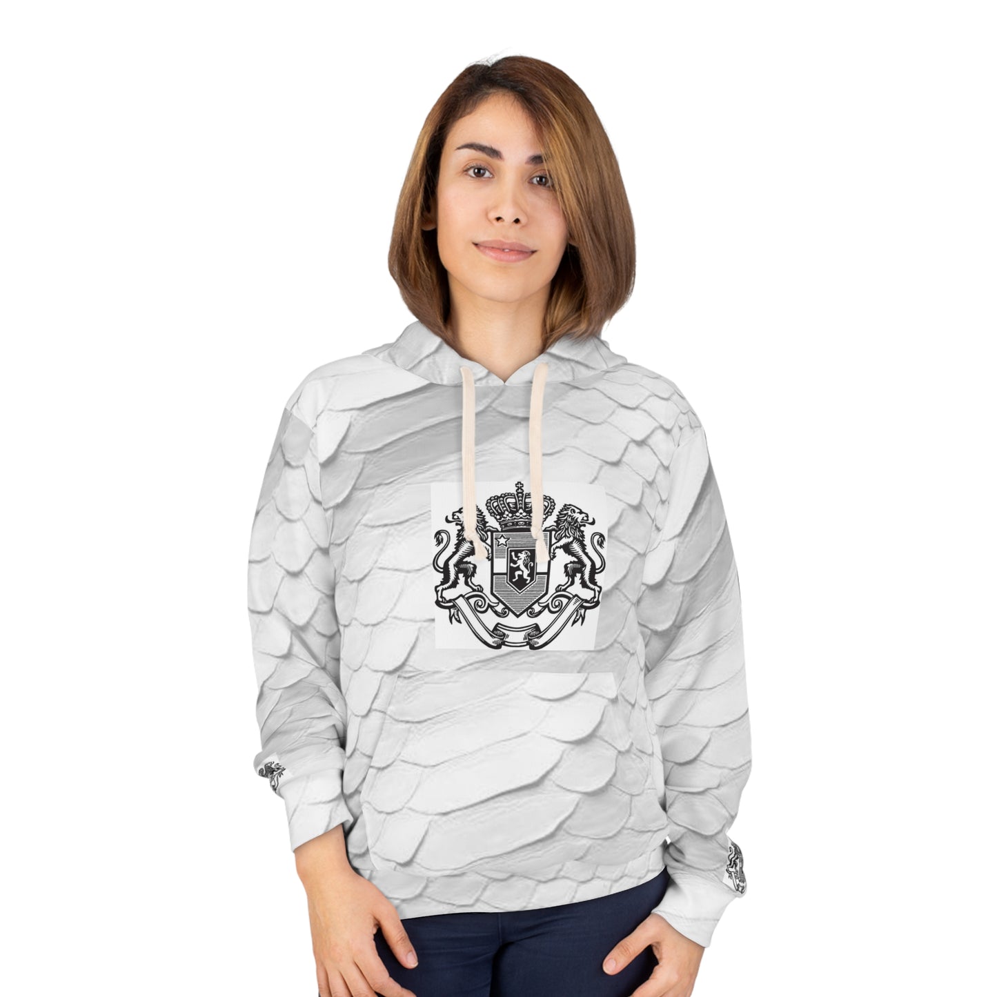 Big Bang Apparell Snake skin print  Unisex Pullover Hoodie (AOP)