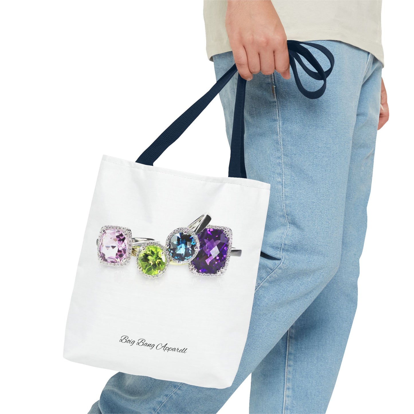 Sparkling Gemstone Tote Bag - Stylish and Chic Accessory for Jewelry Lovers