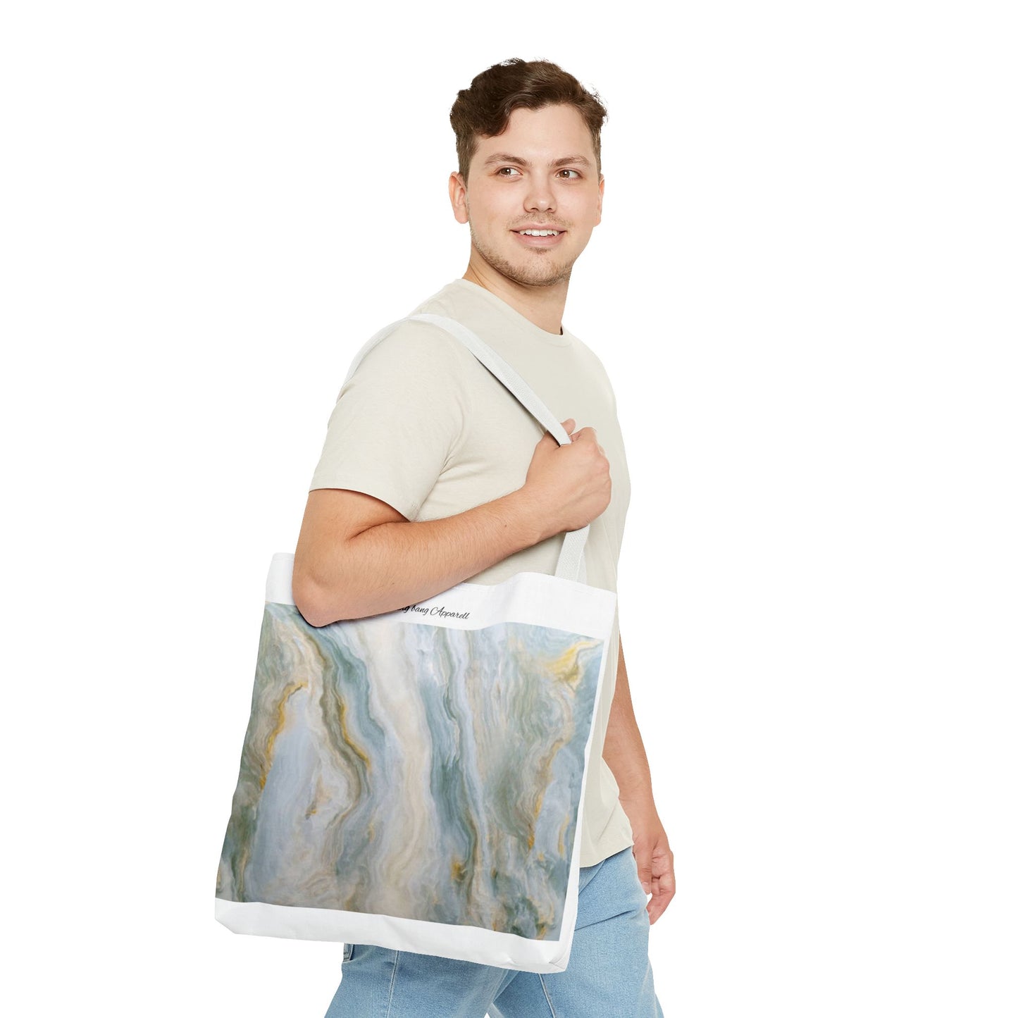 Elegant Marble Print Tote Bag - Stylish & Versatile for Everyday Use