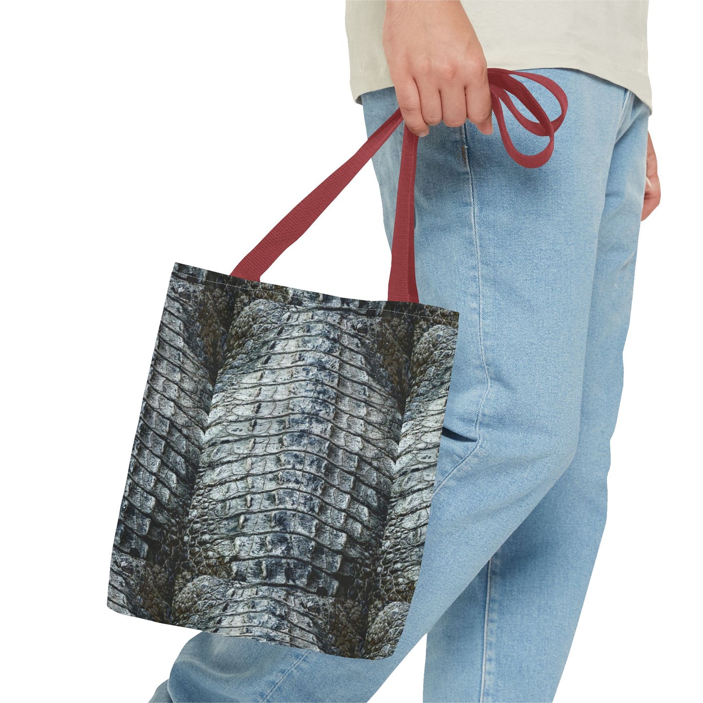 Stylish Crocodile Texture Tote Bag - Eco-Friendly Fashion Accessory