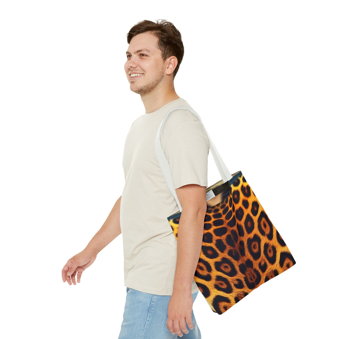 Stylish Leopard Print Tote Bag - Trendy Eco-Friendly Shopper