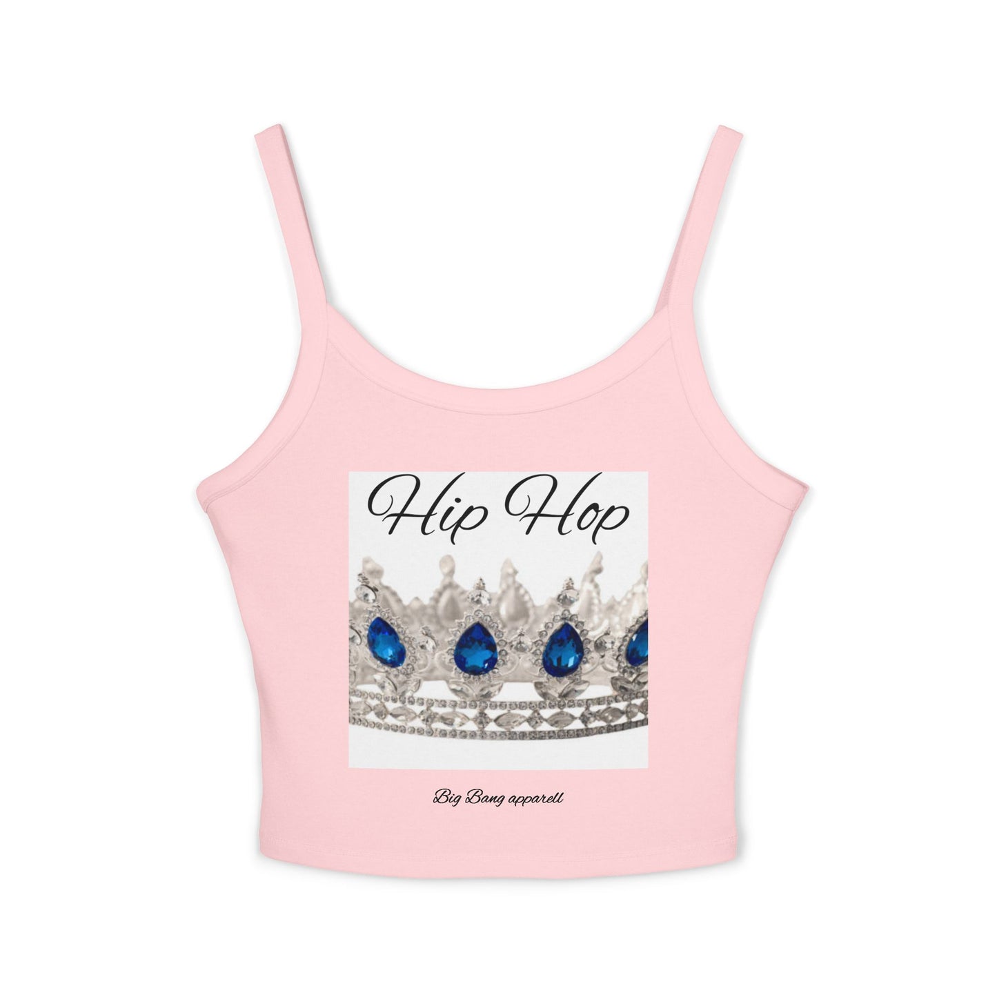 Big Bang Apparell hiphop crown Women's Spaghetti Strap Tank Top