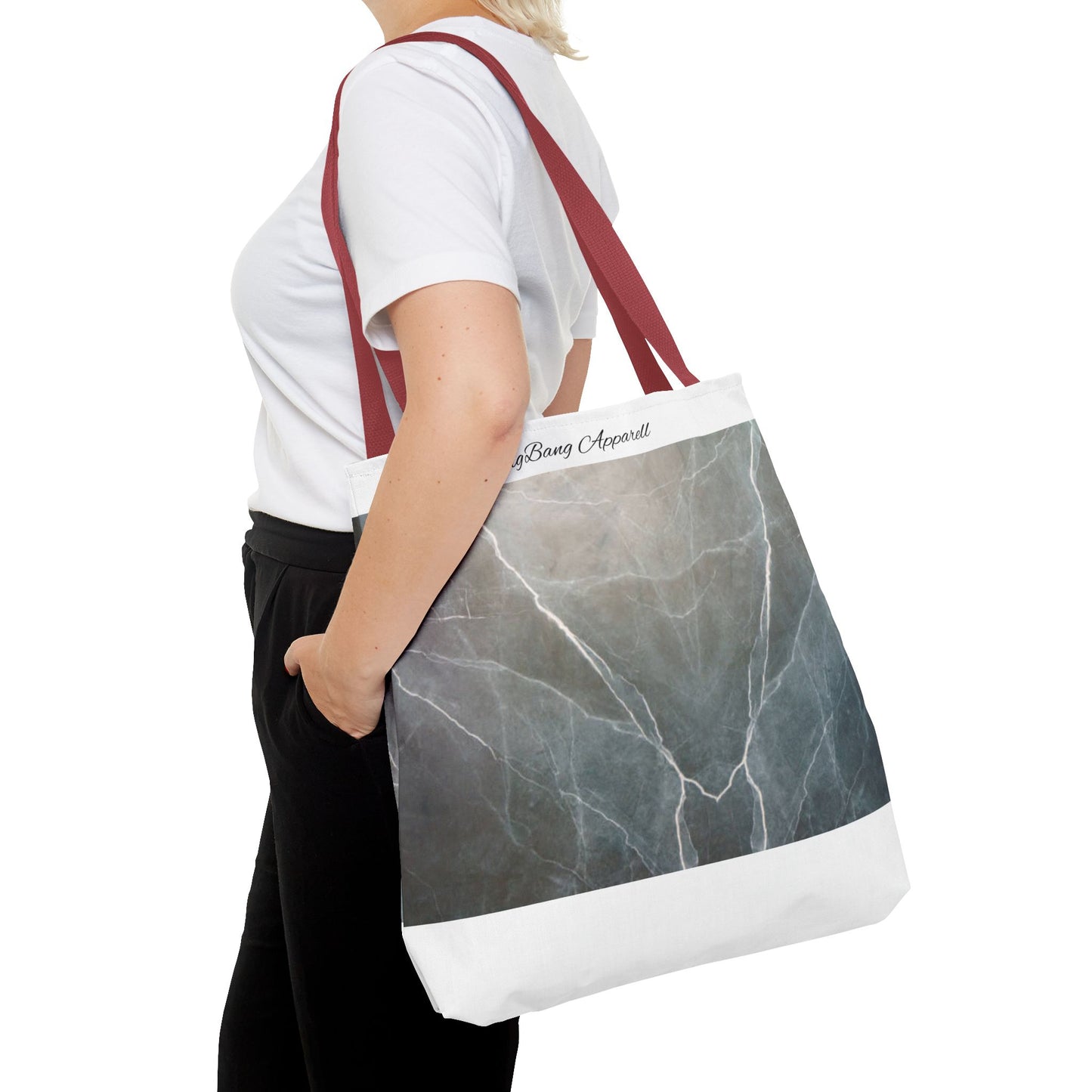 Elegant Marble Print Tote Bag | Stylish Reusable Eco-Friendly Bag for Everyday Use