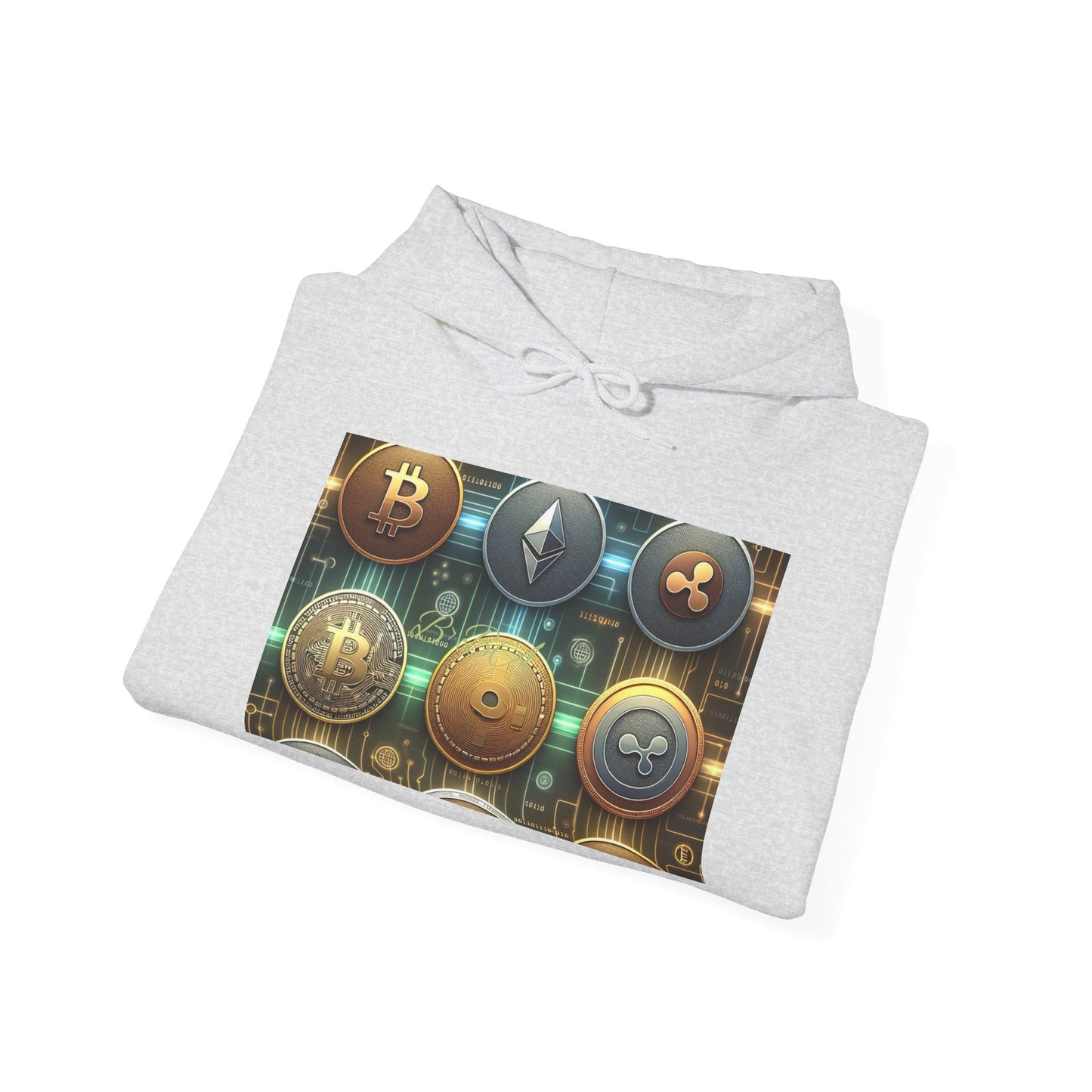 Cryptocurrency Symbols Hoodie - Unisex Heavy Blend™ Sweatshirt