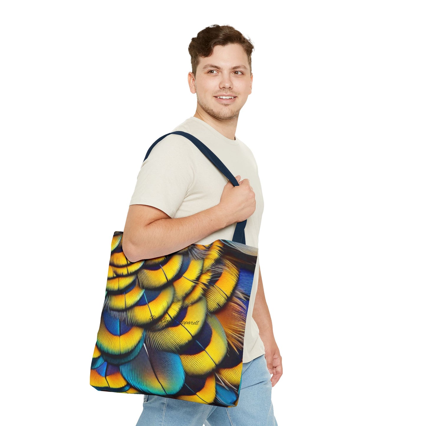 Vibrant Feather Tote Bag - Stylish and Eco-Friendly