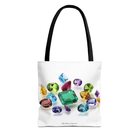 Colorful Gemstone Tote Bag | Stylish & Versatile Everyday Accessory