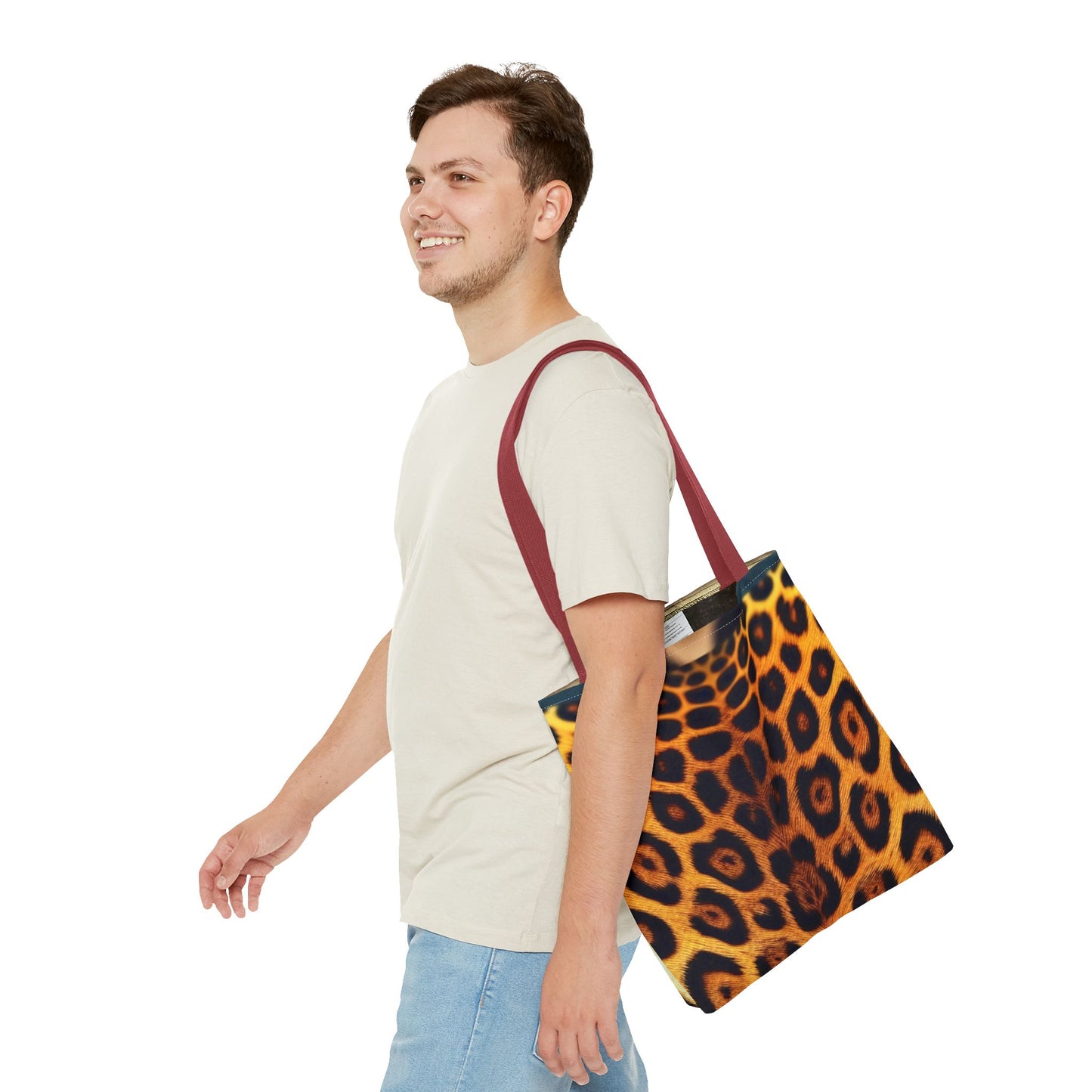 Stylish Leopard Print Tote Bag - Trendy Eco-Friendly Shopper