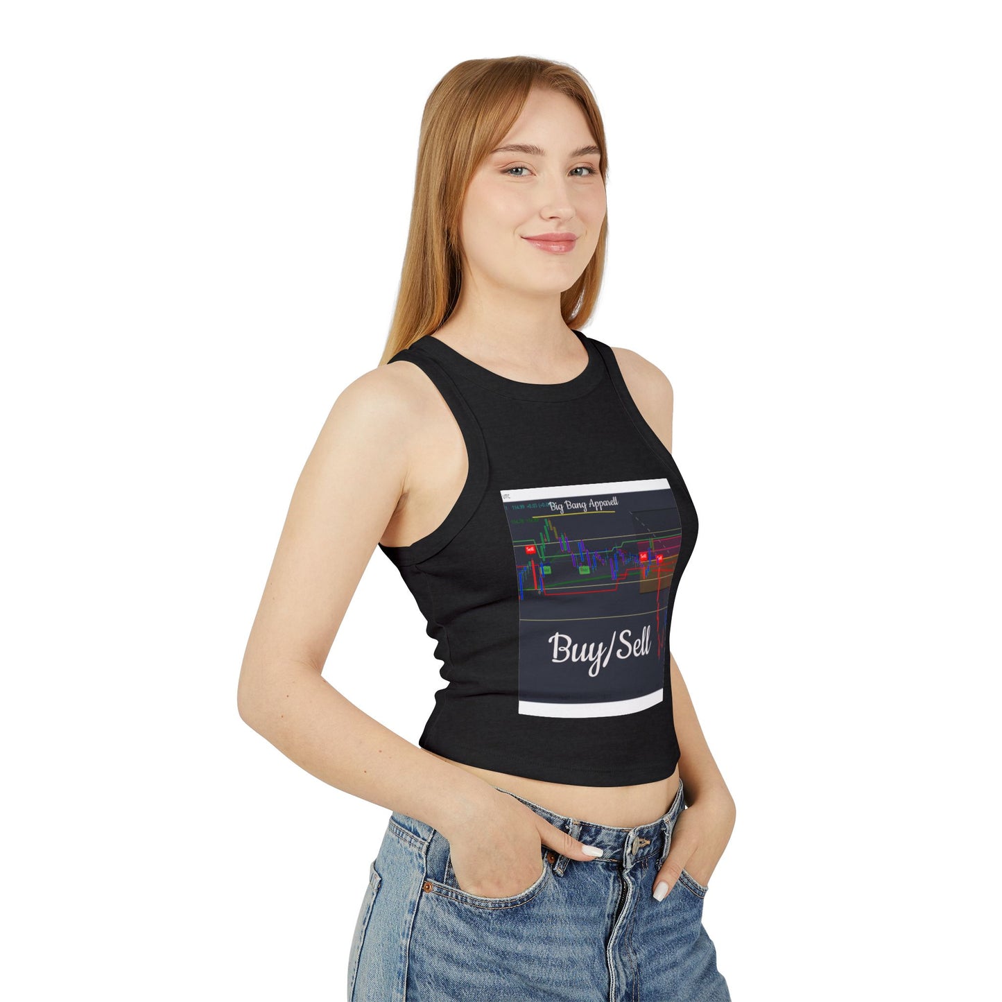 Big Bang Apparell Buy sell, Women's Micro Rib Racer Tank Top