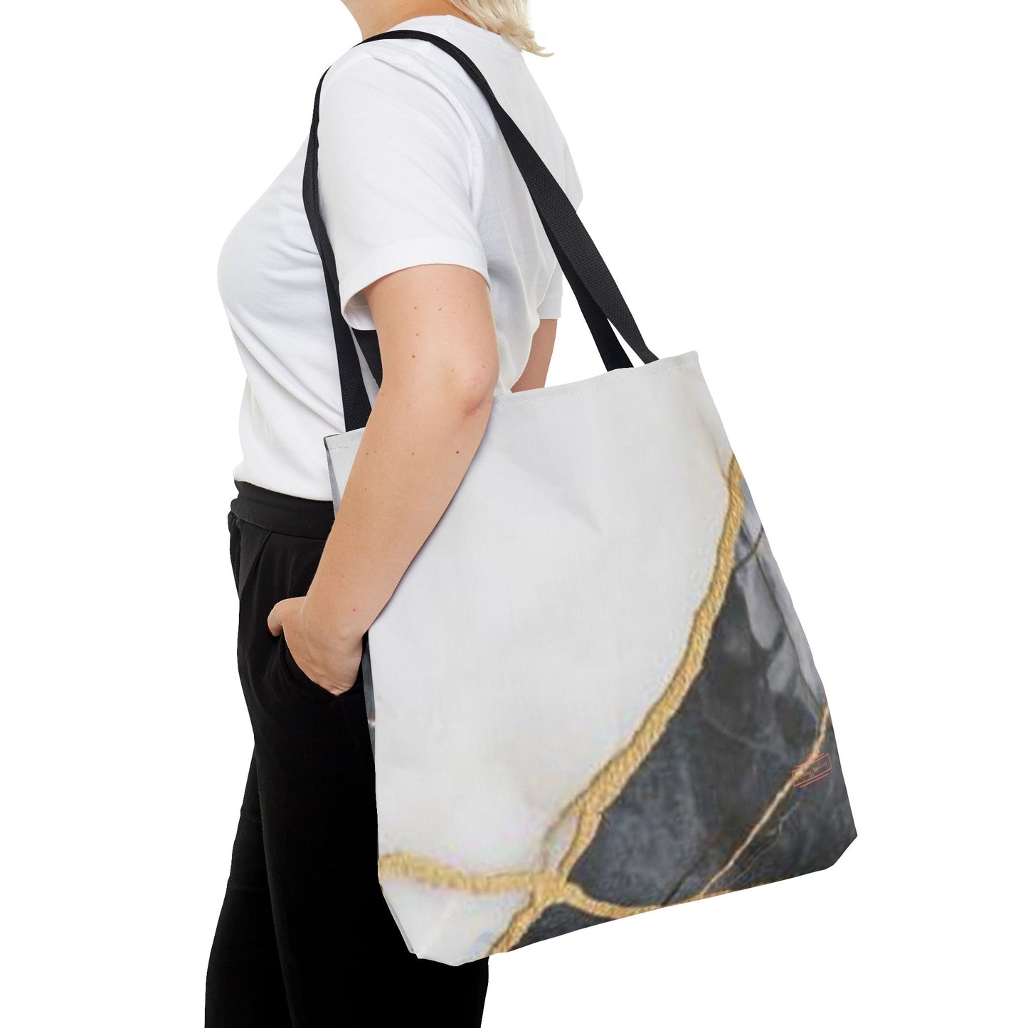 Elegant Marble Design Tote Bag for Stylish Everyday Use