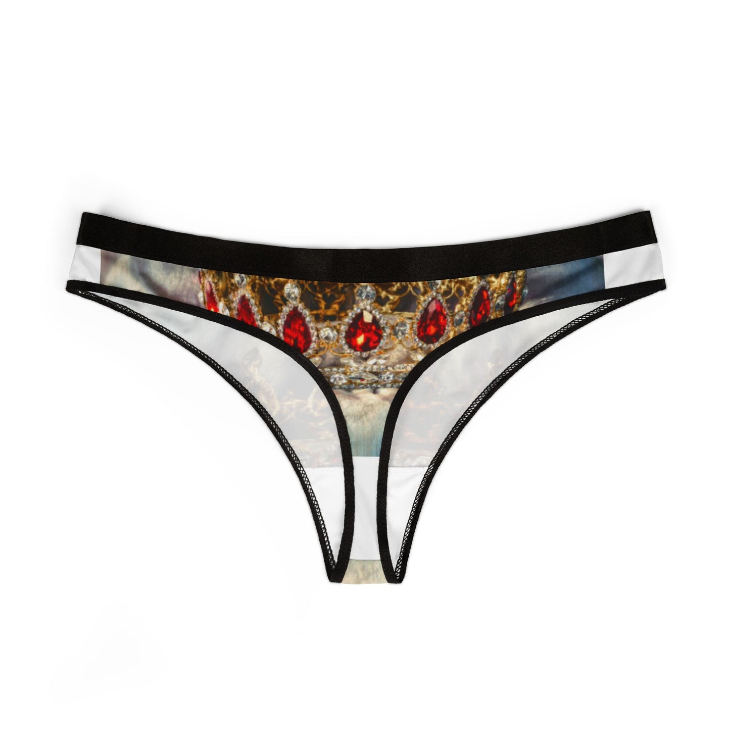 Big Bang Apparell crown Women's Thongs (AOP)