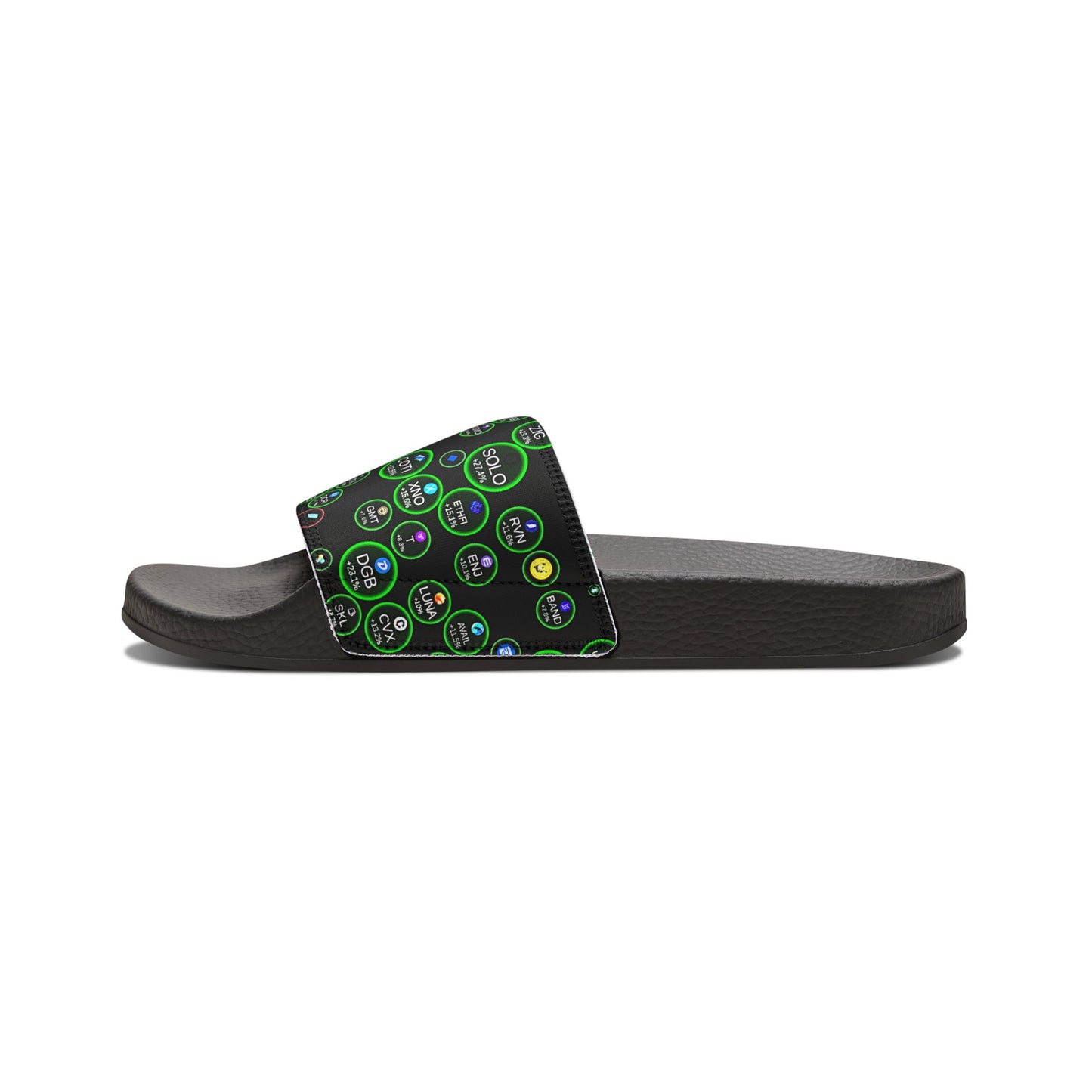 Big Bang Apparell crypto Men's Fun Graphic Removable-Strap Sandals - Perfect for Summer Adventures