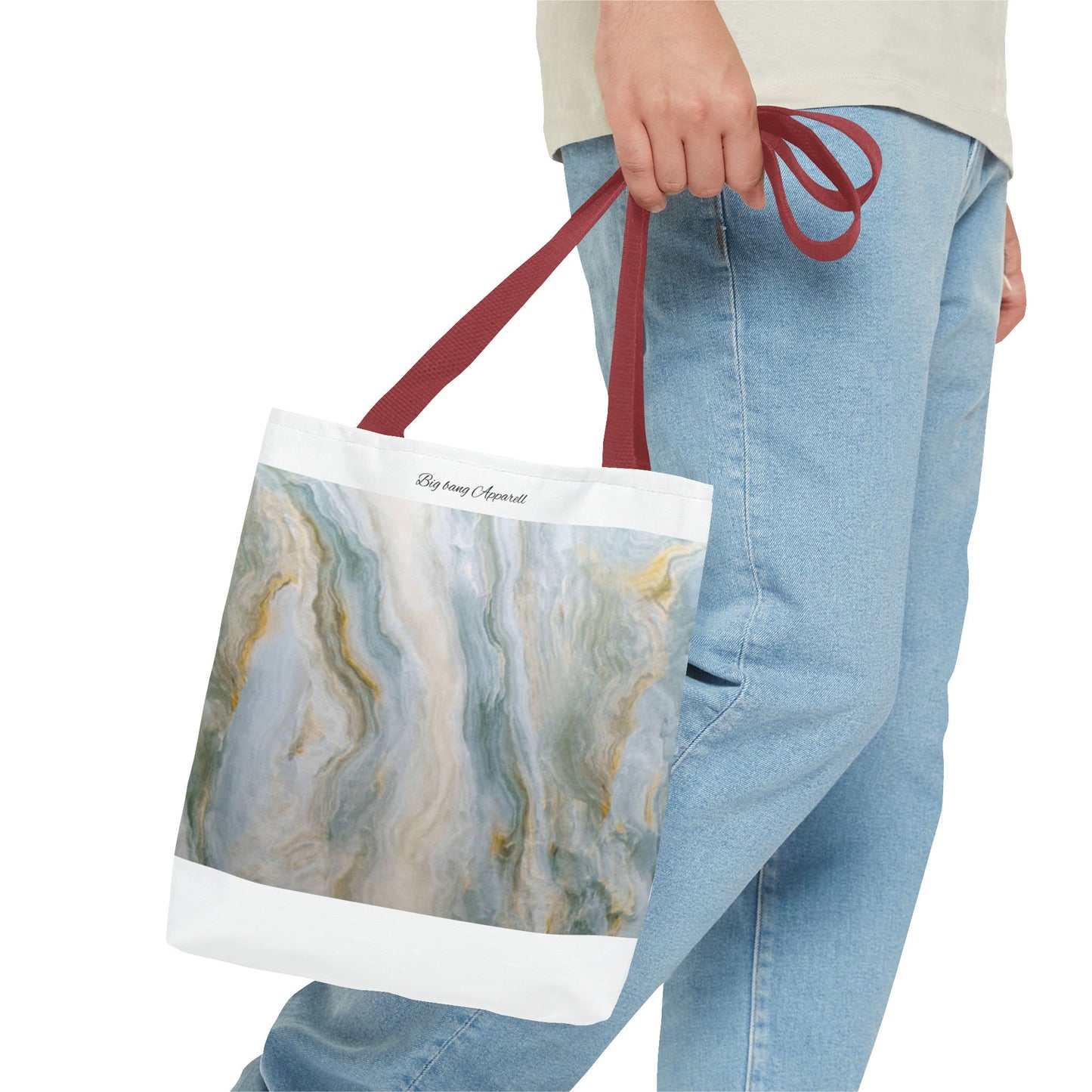 Elegant Marble Print Tote Bag - Stylish & Versatile for Everyday Use