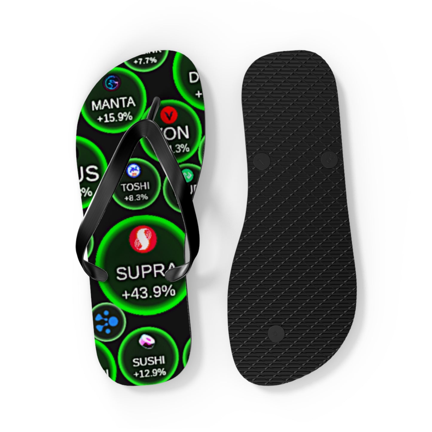 Big Bang Apparell crypto Flip Flops