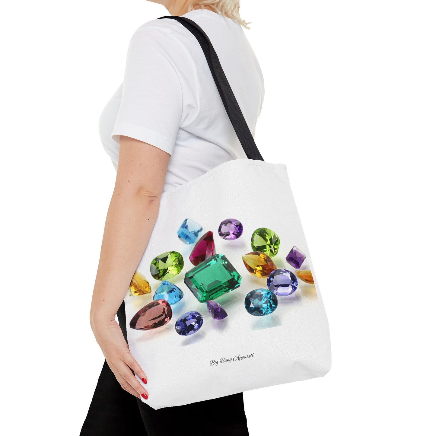 Colorful Gemstone Tote Bag | Stylish & Versatile Everyday Accessory