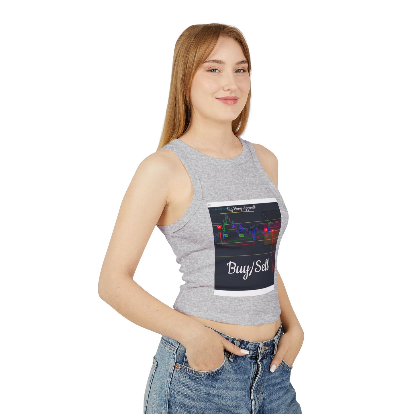 Big Bang Apparell Buy sell, Women's Micro Rib Racer Tank Top