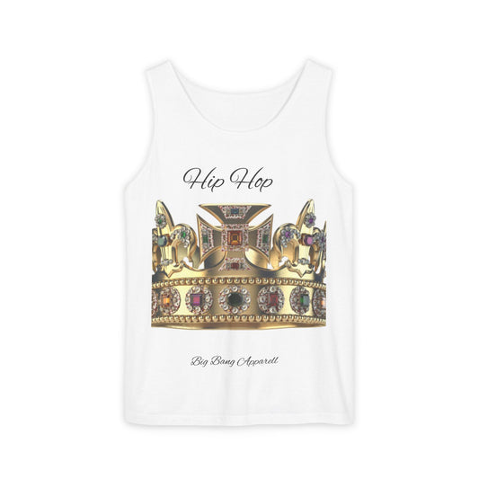 Big Bang Apparell hiphop crown Unisex Garment-Dyed Tank Top