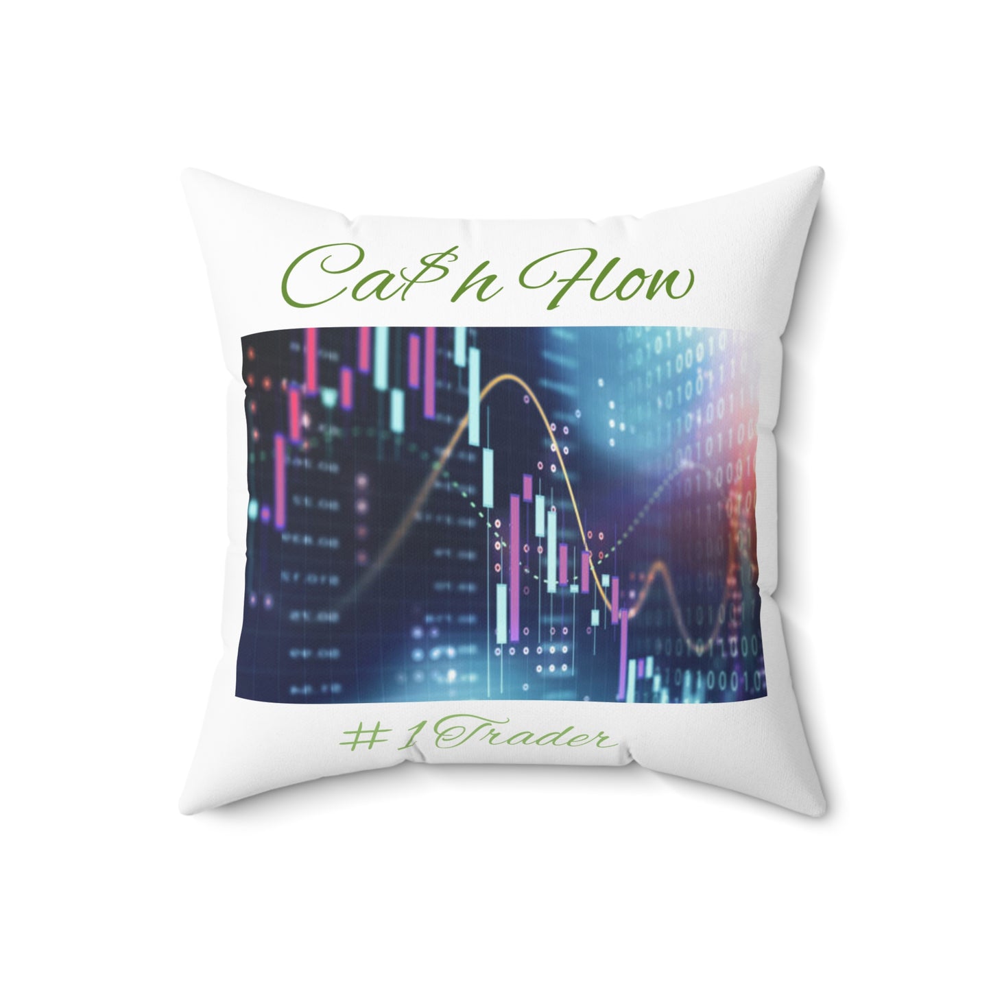 Big Bang Apparell cash flow TraderSpun Polyester Square Pillow